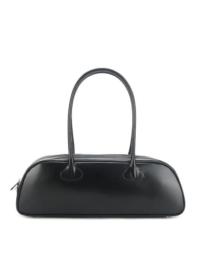 Rup Art Ladies Vintage Handbag  Timeless Fashion PU Leather Bowling Bag Spacious  Stylish Design - Image 1