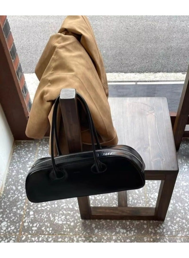 Rup Art Ladies Vintage Handbag  Timeless Fashion PU Leather Bowling Bag Spacious  Stylish Design - Image 4