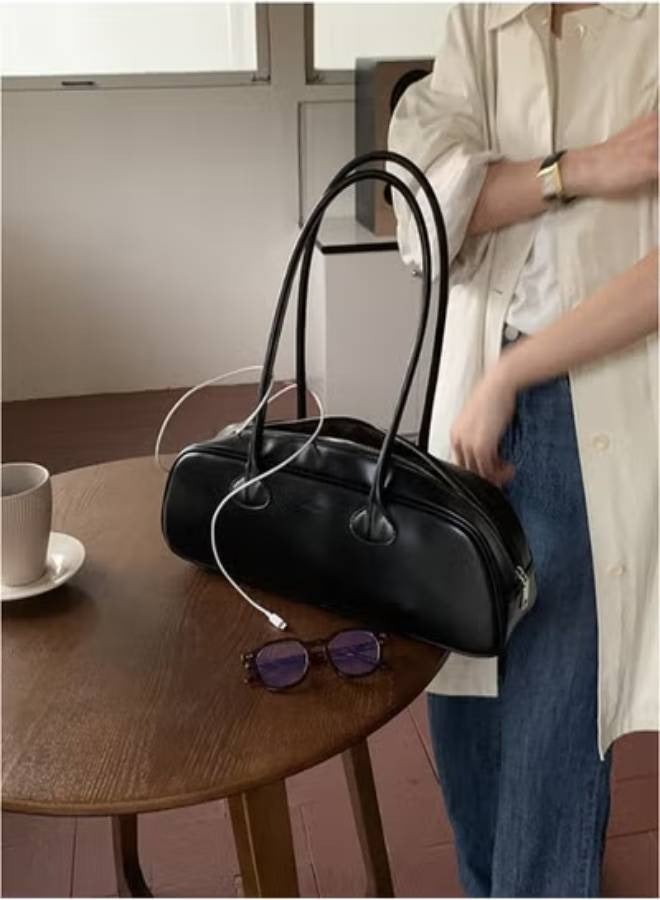 Rup Art Ladies Vintage Handbag  Timeless Fashion PU Leather Bowling Bag Spacious  Stylish Design - Image 5