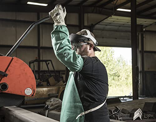 IRONCAT 7071 Flame Resistant Sateen Cotton Arm Sleeve - [1 Pair] 18 in. Welding Sleeves with 3/4 in. Wide Elastic Ends, Green - Image 4