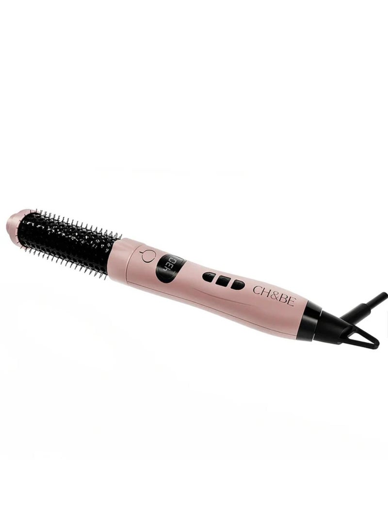 CH&BE - Heat Rounded Brush | 140–430°F | Versatile styling brush | Straighten, intensify, and curl | Infrared technology to preserve moisture | Shiny ends and professional waves | Gentle, fast, and quiet | Digital temperature monitor - Image 1