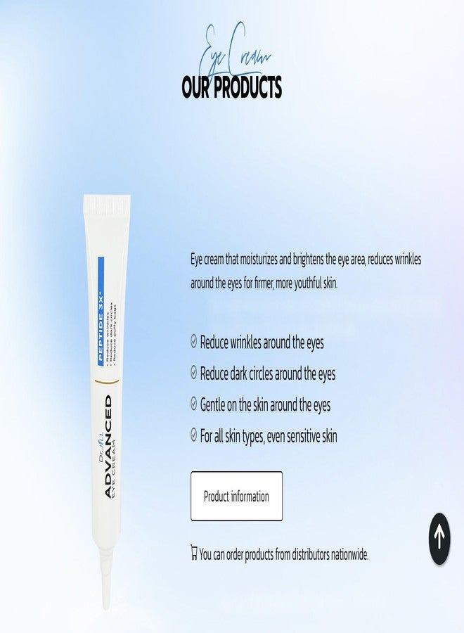 Dr. Jill Dr.Jill Advanced Eye Cream Peptide 3X Reduced Dark Circles Puffy Bags 15ml - Image 2