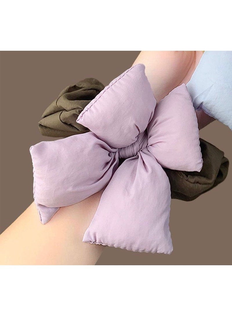 : Women’s hair tie with a new trendy design, featuring a padded and three-dimensional bow, made in bright and different colors, soft and lightweight on the hair, suitable for daily use and special occasions, and adds an elegant and modern touch to the look. - Image 2