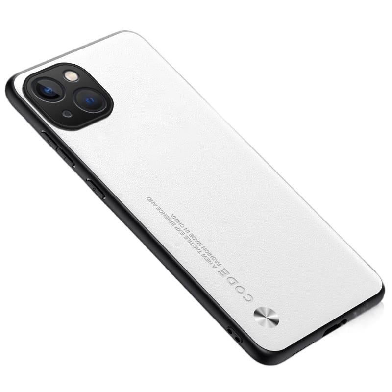 MS غطاء واقي بملمس جلد لـ Redmi Note 13 Pro مع حماية من السقوط وتغطية كاملة مع مقاوم للصدمات مع ملمس الجلد مع أسلوب تجاري باللون أبيض للعمل والمكتب باللون الأبيض باللون الأحمر - Image 1
