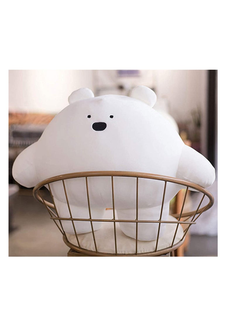 SYOSI 15.7 inch C ute Bear Plush Stuffed Animal Body Pillow Fat Cartoon Cylindrical Body Pillows for Kids, Super Soft Hugging Toy Gifts for Bedding, Kids Sleeping Nap Kawaii Pillow  - Image 4