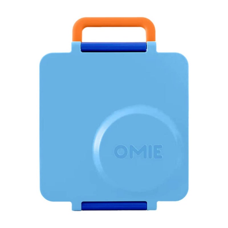 OMIE صندوق أومي أومي بوكس للأطفال - صندوق غداء معزول مع جرة طعام مقاومة للتسرب - 3 أقسام، منطقتان حراريتان (سماء زرقاء) - Image 4