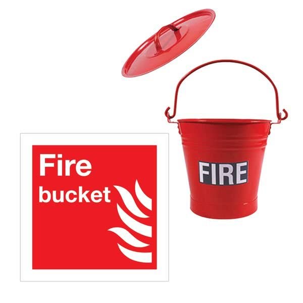 SPAGO SPAGO Alloy Steel Safety Fire Bucket For Fire Place Burning Wood Indoor Outdoor Container 9 L Red  - Image 4