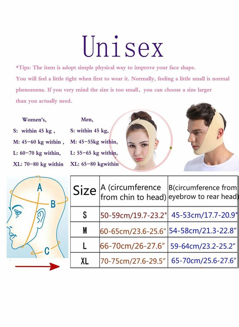 Generic - Facial Slimming Strap and Face Lifting Belt Pain-Free Anti-Wrinkle Band for Double Chin Reduction, Breathable and Ultra-Thin Soft V-Mask for a Youthful Contour - Image 1