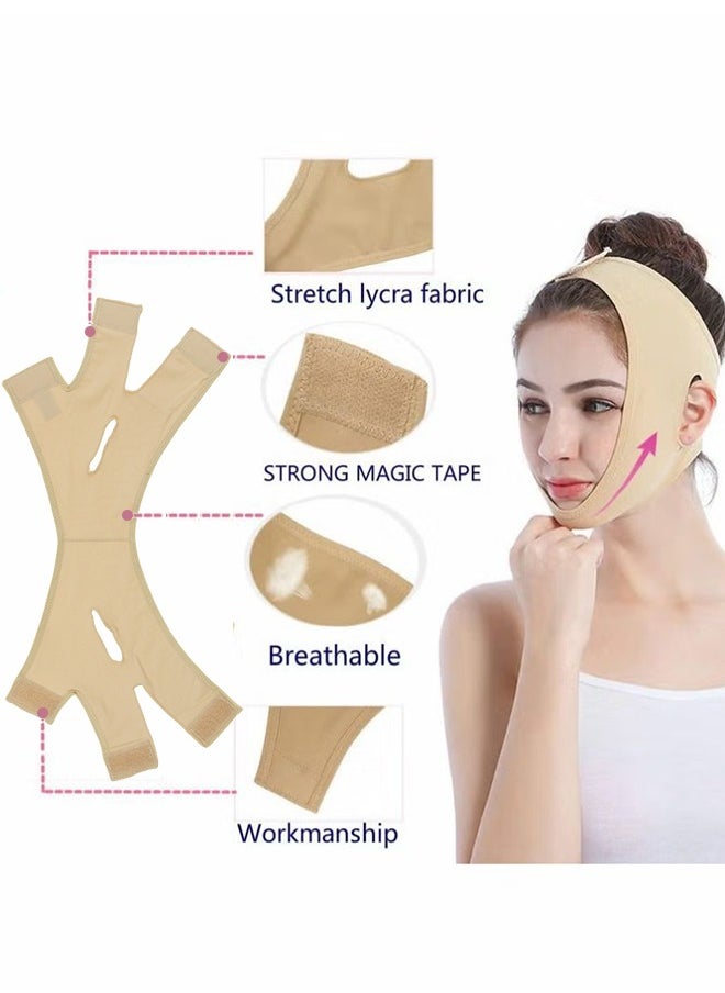 Generic - Facial Slimming Strap and Face Lifting Belt Pain-Free Anti-Wrinkle Band for Double Chin Reduction, Breathable and Ultra-Thin Soft V-Mask for a Youthful Contour - Image 1