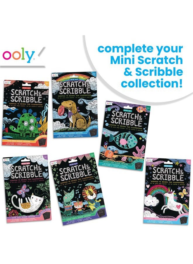 Ooly Mini Scratch & Scribble Art Kit: Friendly Fish, Colorful Scratch Book for Kids Ages 6 and Up, Creative Arts and Crafts Activity for Girls and Boys, Great for Travel, Games, and any Birthday - Image 5