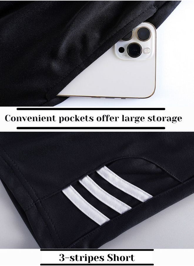 Mei Stylish - Men's Short and T-shirt Tracksuit Sports Suit Activewear Set - Image 1