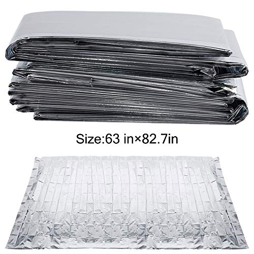 winemana 6 Pack Large High Silver Reflective Mylar Film, 83x 63 in, High Reflectivity, Keep Warm, 100% Environmentally Safe, Perfect for Plant Growth, First Aid, Marathon, Camping, Outdoor Survival - Image 2