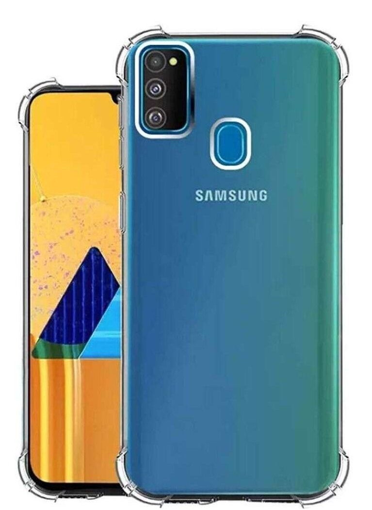 شيزي غطاء حماية خلفي من السيليكون لهاتف سامسونج جالاكسي M30s بلس شفاف  - Image 2
