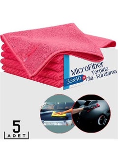 60+10 Pieces Microfiber Car Interior and Exterior Cleaning Drying Towel 429050