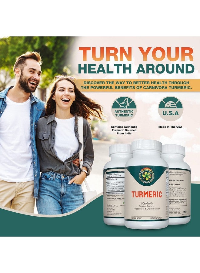 Carnivora Turmeric - Support for Joints and Digestive Health (90 Vegan Capsules) - Image 2