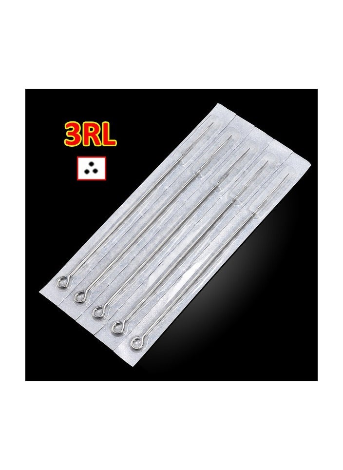 Generic 5-Pieces/Set Disposable Round Liner Sterile Tattoo Needles,Size 3RL  - Image 1