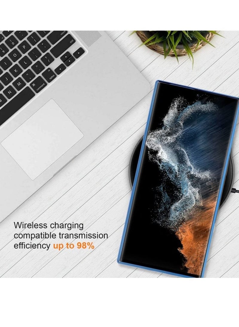 Magnetic Clear Case for Galaxy S23 Ultra Case,Compatible with MagSafe, Love Heart Design Electroplated Case Soft TPU Shockproof Full Camera Lens Protective Case - Image 5