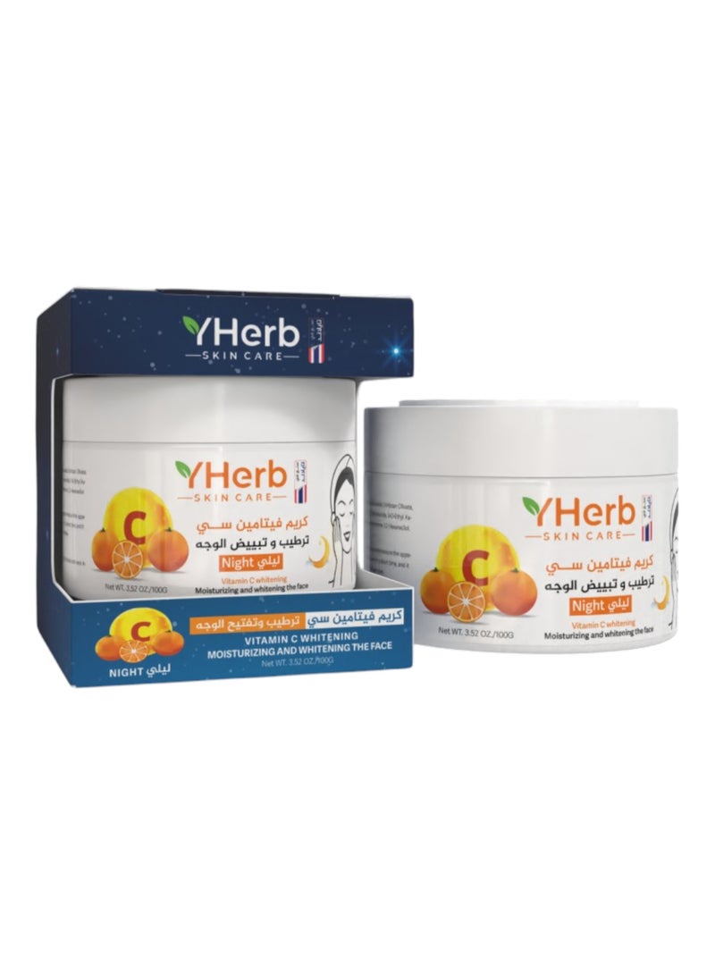 واي هيرب كريم ليلي فيتامين سي ترطيب وتفتيح الوجه  100 جرام - Image 1