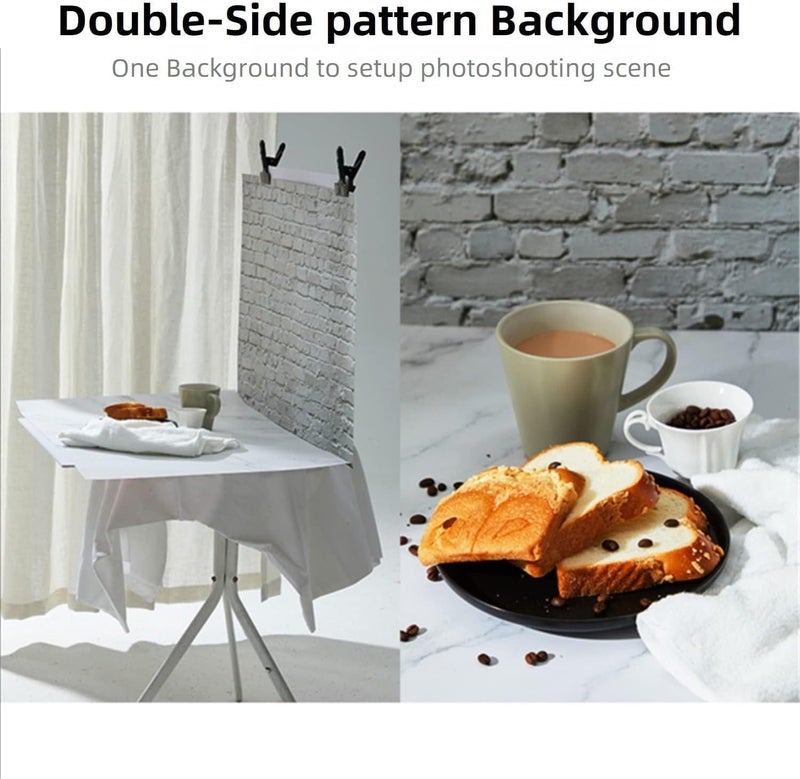 ARS Double Sided Photography Background - 60x90 CM Waterproof Premium Texture Backdrop - Image 4