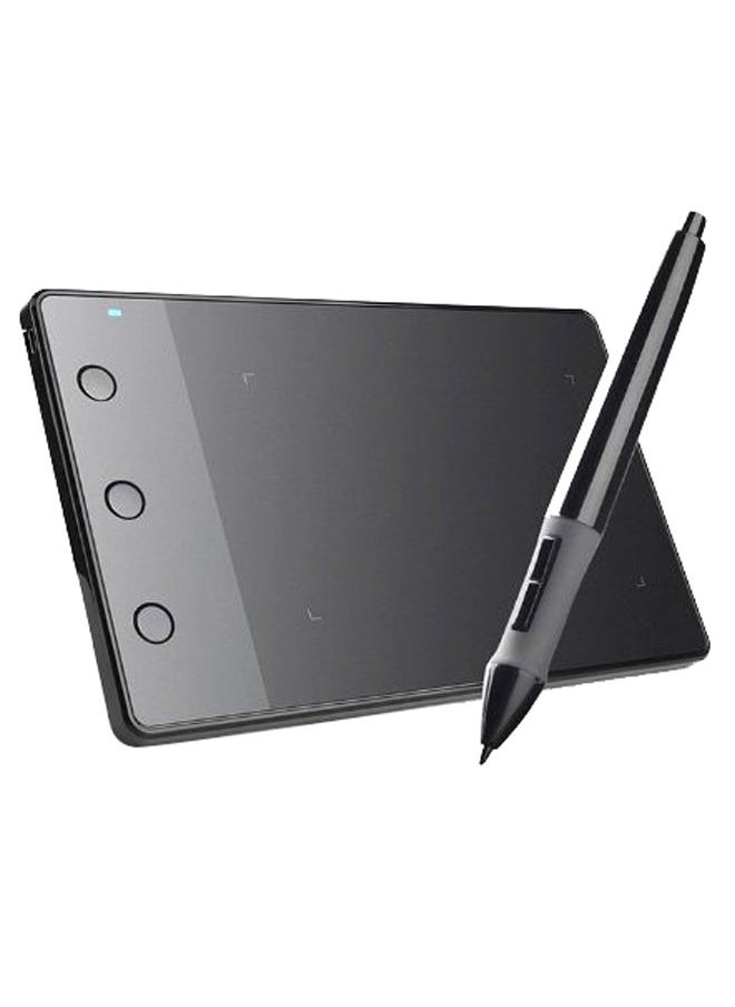 NIBEMINENT Graphic Drawing Tablet With 4000LPI Rechargeable Pen Black 