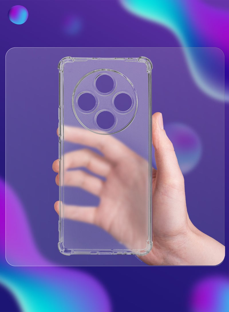 MARGOUN 3Packs Gorilla Case for Poco C75  Transparent Shockproof  Crystal Clear with Reinforced Corners with Two 3D Screen Protectors Clear-3 - Image 5