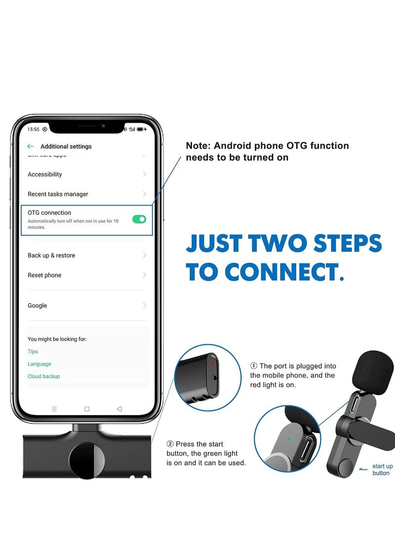 Phone Planet New Wireless Type C Lavalier Microphone for All Type C Android Mobiles Plug and Play Mic for YouTube Facebook Live Stream - Image 2