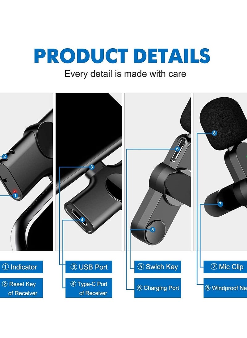 Phone Planet New Wireless Type C Lavalier Microphone for All Type C Android Mobiles Plug and Play Mic for YouTube Facebook Live Stream - Image 3