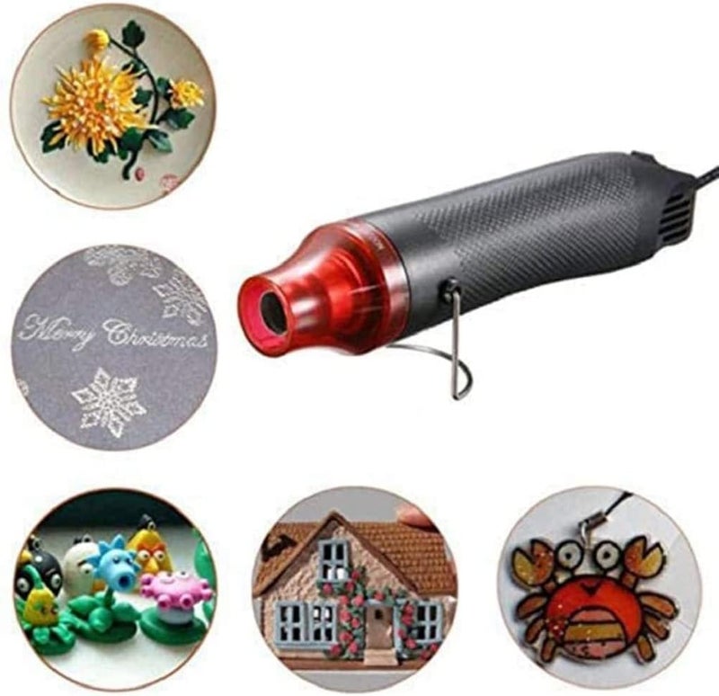 مسدس حراري صغير، مسدس هواء ساخن محمول باليد، مناسب للأعمال اليدوية، نقش الحرف اليدوية، راتنج الإيبوكسي، غلاف الانكماش، الفينيل، الطين، إصلاح الهواتف - Image 2