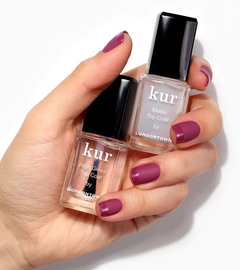 LONDONTOWN High Gloss Top Coat â€“ Glass-Like Shine, Smooth Finish, Streak-Free Application with Pro-Contour Brush, Enhances Nail Color & Extends Wear, .40 fl oz - Image 3