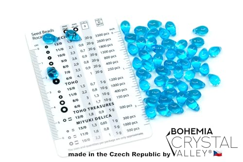 Bohemia Crystal Valley 2.1oz (60 g) Mix of Unique Czech Bohemia Glass Pressed Beads, Rocailles, Aztec Pale Gold Crystal, Matte and Glossy, Hand Made BCV - Image 5