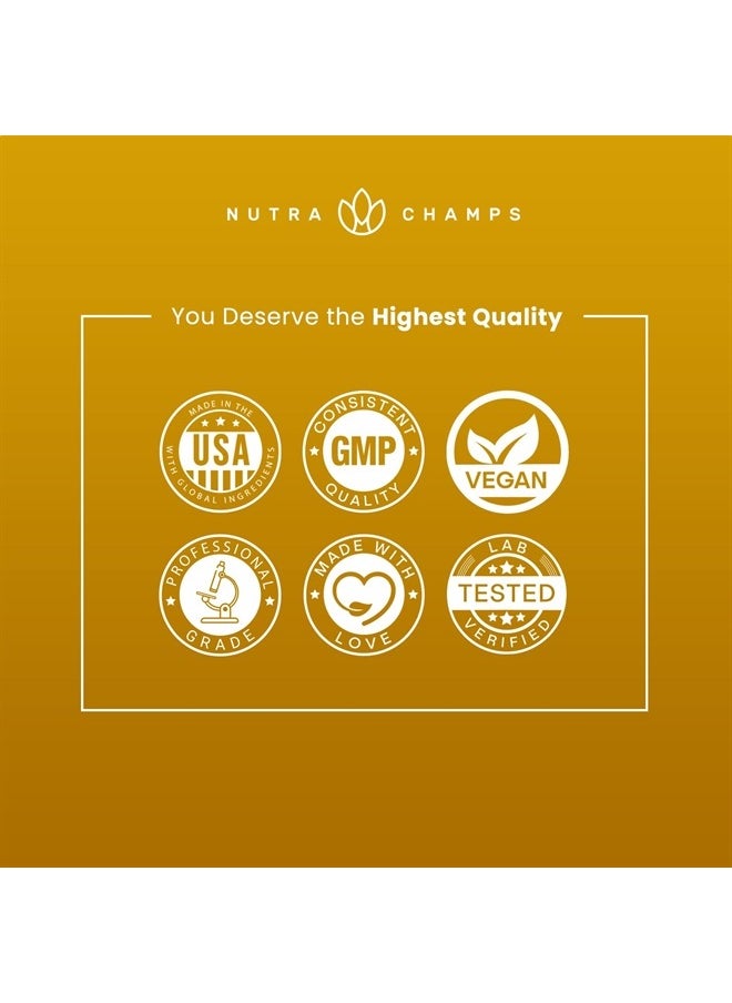 NutraChamps - Korean Red Ginseng Root 1650mg | Ginseng and Ginkgo Biloba 120mg | Korean Red Panax Ginseng Capsules Double Strength | Vitamin B12, Acetyl L-Carnitine, Phosphatidylserine, Black Pepper | Energy, Focus - Image 1
