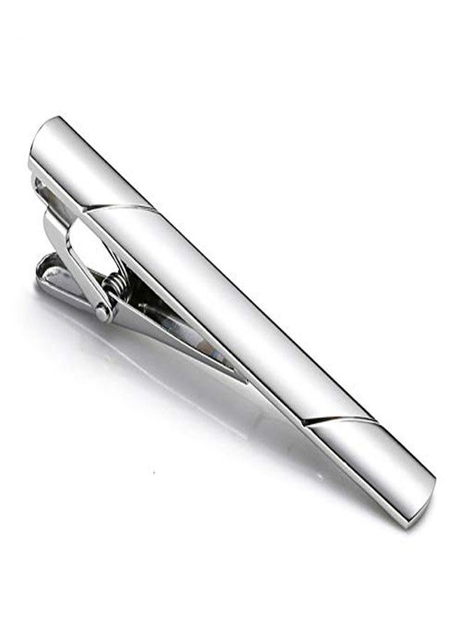 PiercingJ 3pcs Set Stainless Steel Exquisite GQ Classic Tie Bar Clip, Silver Golden Black Tone, 2.3Inches - Image 5