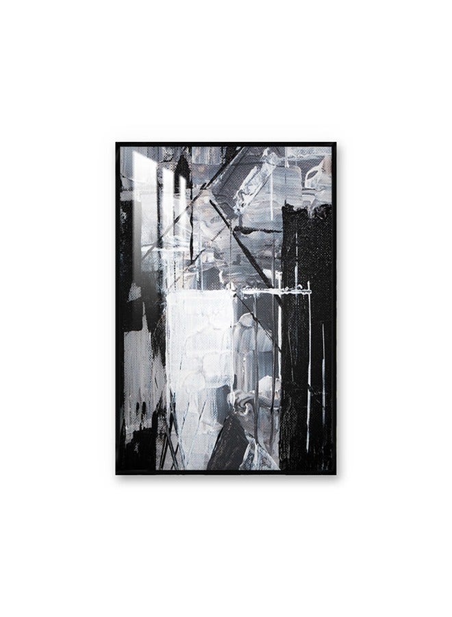 Marktna Decorative Wall Art Painting 120X80Cm With An Abstract Design Silver Frame And A Transparent Acrylic Layer 0.5Kg  - Image 2