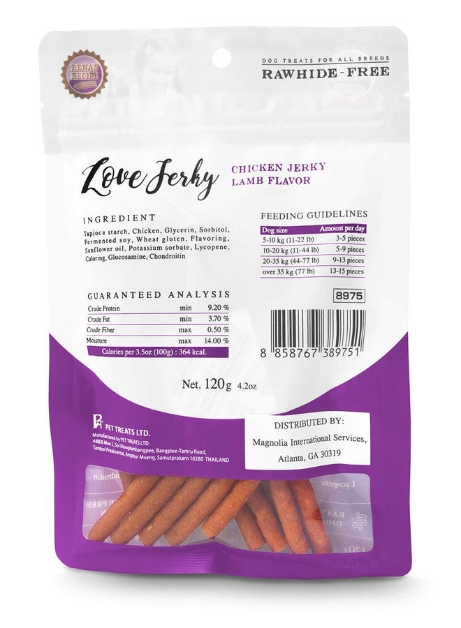 Rena's Recipe Love Jerky (Lamb Flavor) Soft Chicken Stick with Glucosamine/Chondroitin (Joints) and Lycopene (Antioxidant) - Image 5