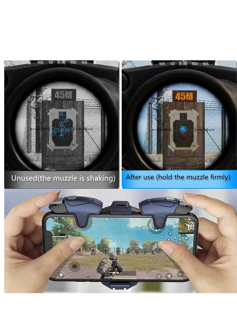 Generic Mobile Game Controller Detachable Auto High Frequency Click Mobile Gaming Trigger Fan Cooler,Pubg Gaming Joystick Trigger Gamepad Cooler with Rgb Light  - Image 5
