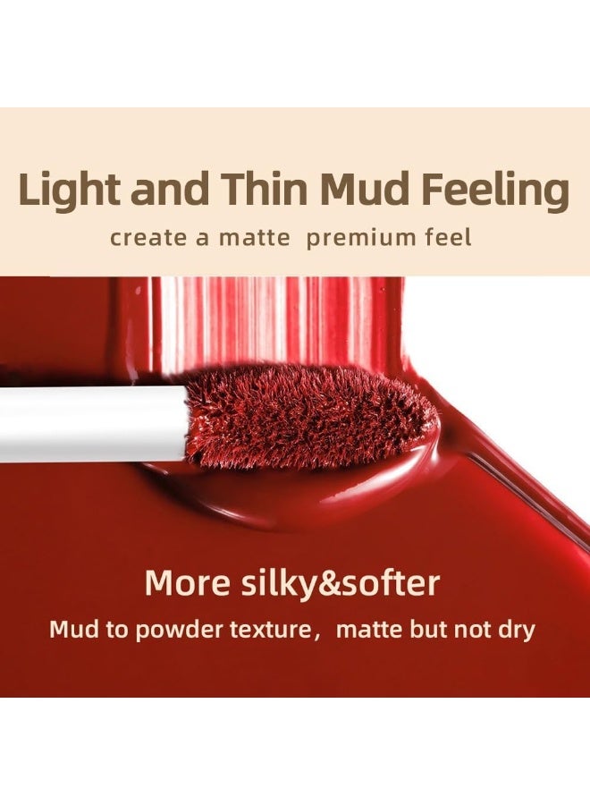 بوداير أحمر شفاه غير لامع ثنائي النهاية وملمع شفاه - 2 في 1 أحمر شفاه عالي الصبغة، يدوم طويلاً، مقاوم للتلطخ، مقاوم للتلطخ، مقاوم للتلطخ، مخملي ناعم، غير لاصق، مكياج شفاه نباتي وخالي من القسوة (برتقالي، 0.14 أونصة) - Image 4