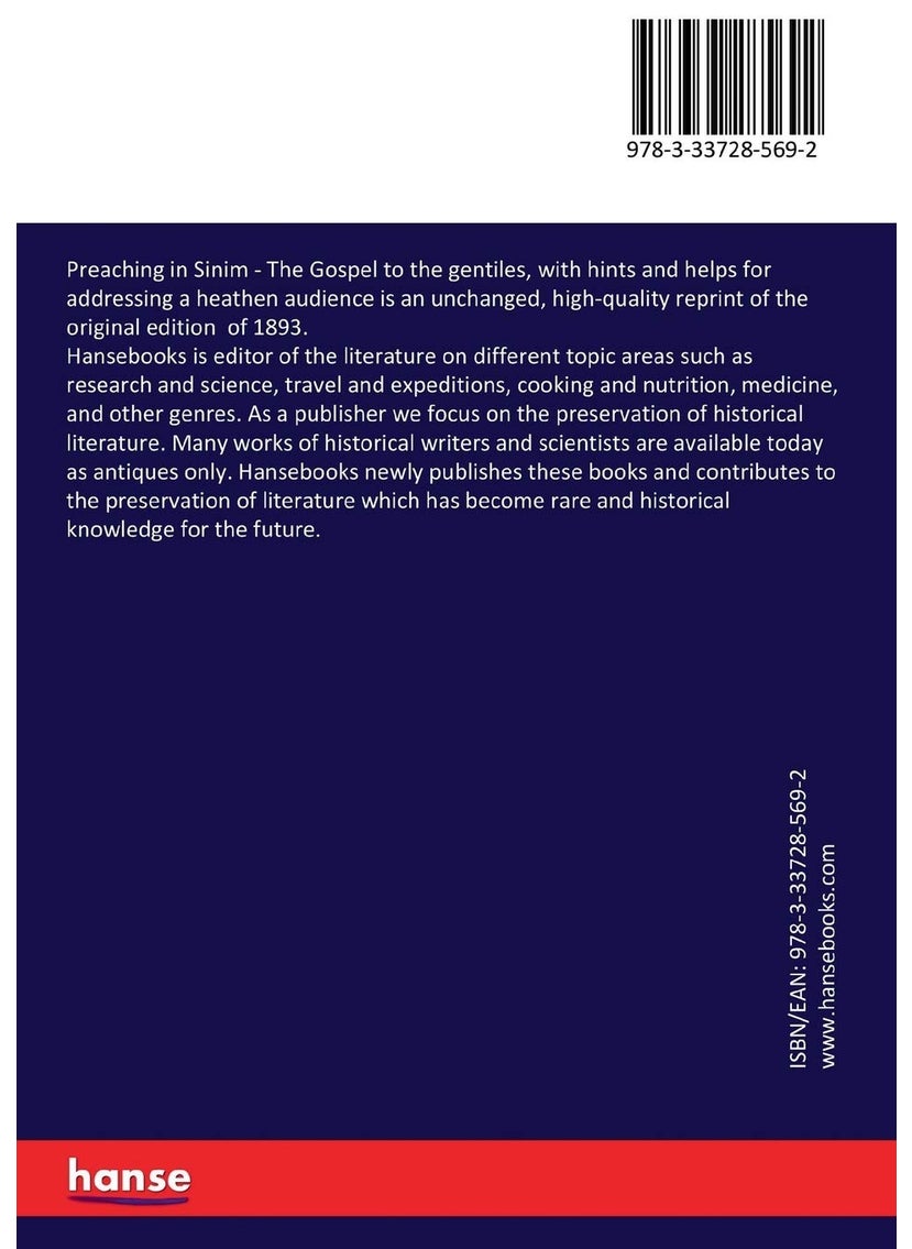 Preaching in Sinim: The Gospel to the gentiles, with hints and helps for addressing a heathen audience  - Image 2