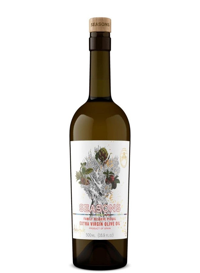 Seasons EVOO Award-Winning Family Reserve Picual Extra Virgin Olive Oil – Cold Pressed, First Harvest, Premium Spanish Olive Oil – Fruity & Balanced, Ideal for Finishing & Cooking (2 Pack) - Image 1