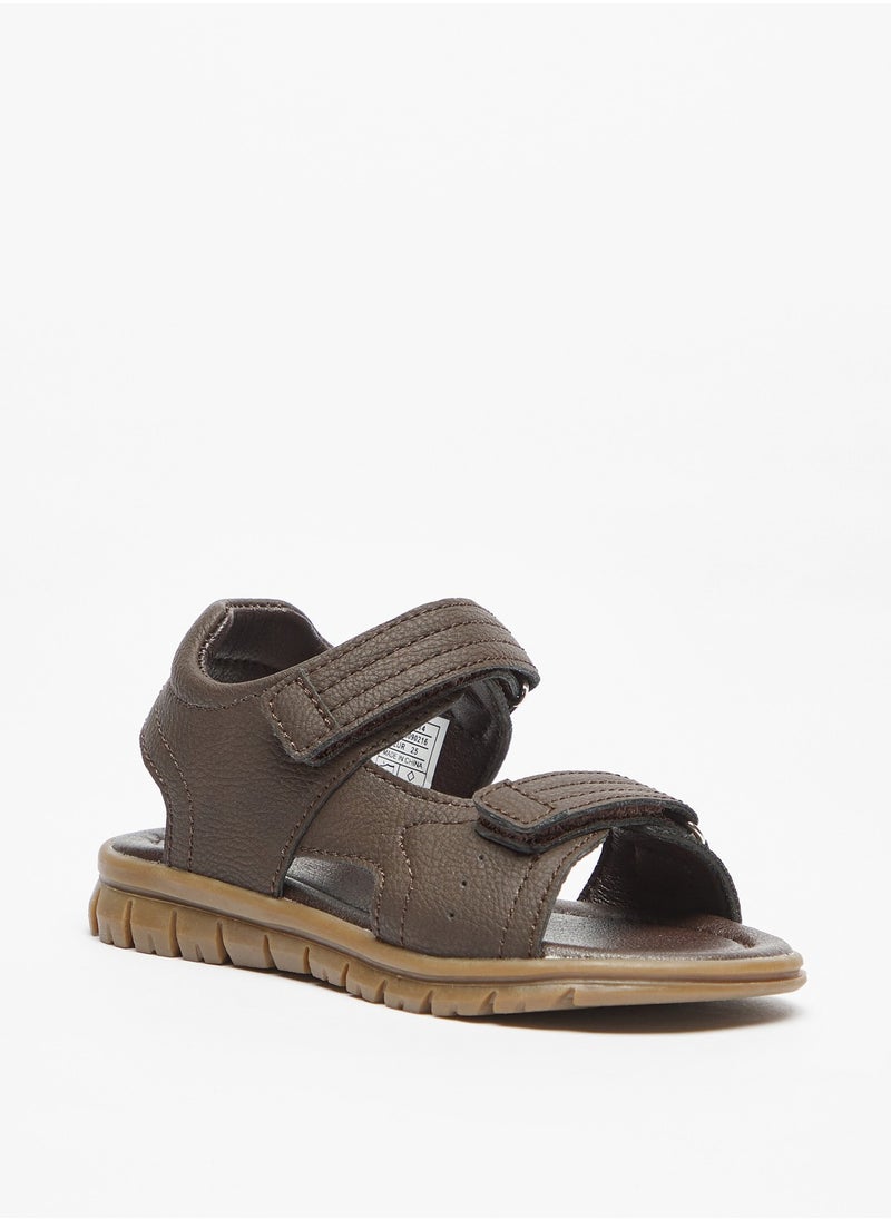 LBL by Shoexpress - Girls Textured Floaters with Hook and Loop Closure - Image 1