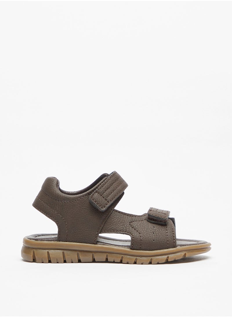 LBL by Shoexpress - Girls Textured Floaters with Hook and Loop Closure - Image 1