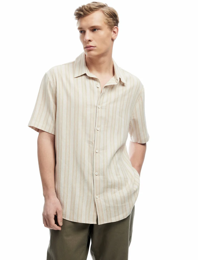 KOTON Linen Blend Shirt