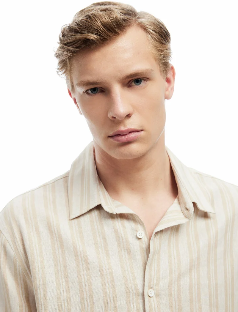KOTON Linen Blend Shirt