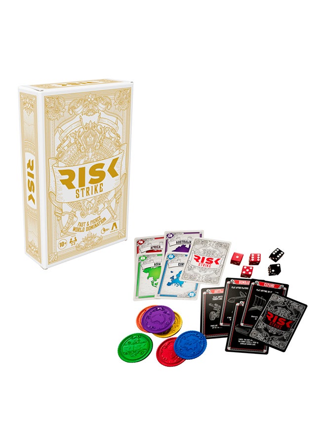 HASBRO - GAMING Strike Cards and Dice Game for Adults, Teens, and Kids Ages 10+, Quick-Playing Strategy Card Game for 2-5 Players, 20 Min. Average, Family Games  - Image 1
