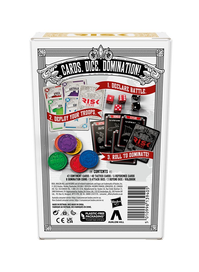 HASBRO - GAMING Strike Cards and Dice Game for Adults, Teens, and Kids Ages 10+, Quick-Playing Strategy Card Game for 2-5 Players, 20 Min. Average, Family Games  - Image 3