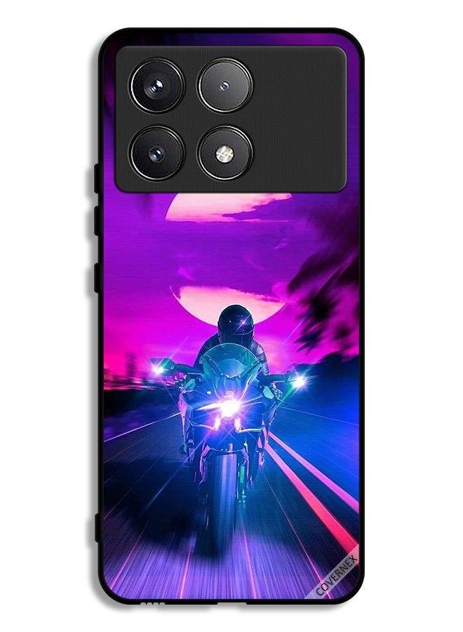 Covernex Xiaomi Redmi K70 Protective Case Cover Man On Bike Wallpaper - Image 1