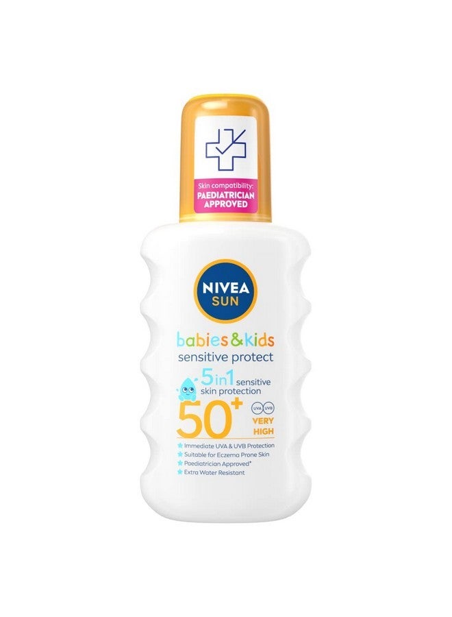 Nivea Nivea Kids Protect And Sensitive Sun Spray With Spf 50+ Very High - 200 Ml - Image 1