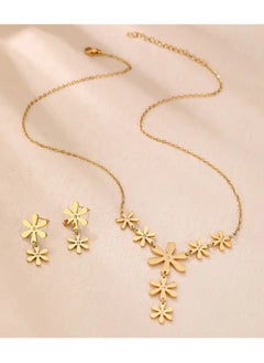 Home Clearance Sale 3pcs Jewelry Set for Women - Stainless Steel Snowflake Pendant Necklace & Earrings with Sparkling Rhinestones, Perfect for Valentine's Day, Holiday, and New Year Gifts  - Image 3