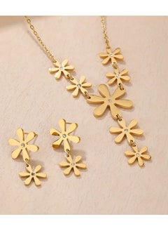 Home Clearance Sale 3pcs Jewelry Set for Women - Stainless Steel Snowflake Pendant Necklace & Earrings with Sparkling Rhinestones, Perfect for Valentine's Day, Holiday, and New Year Gifts  - Image 5