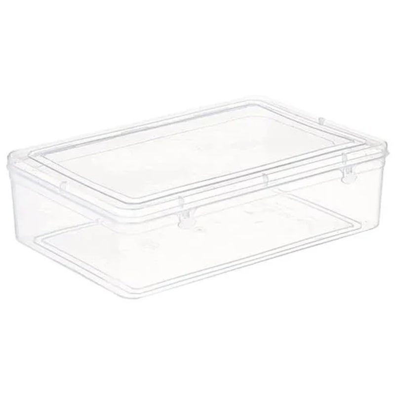 Magic Providers Multipurpose Plastic Container Box Pack of 1 | for Travel Organizer for Home Storage | Jewelry | Hair Pins | Medicines | Craft Material | Hardware - Trans 5000ML (32 x 22.1 x 9.1) cm - Image 2