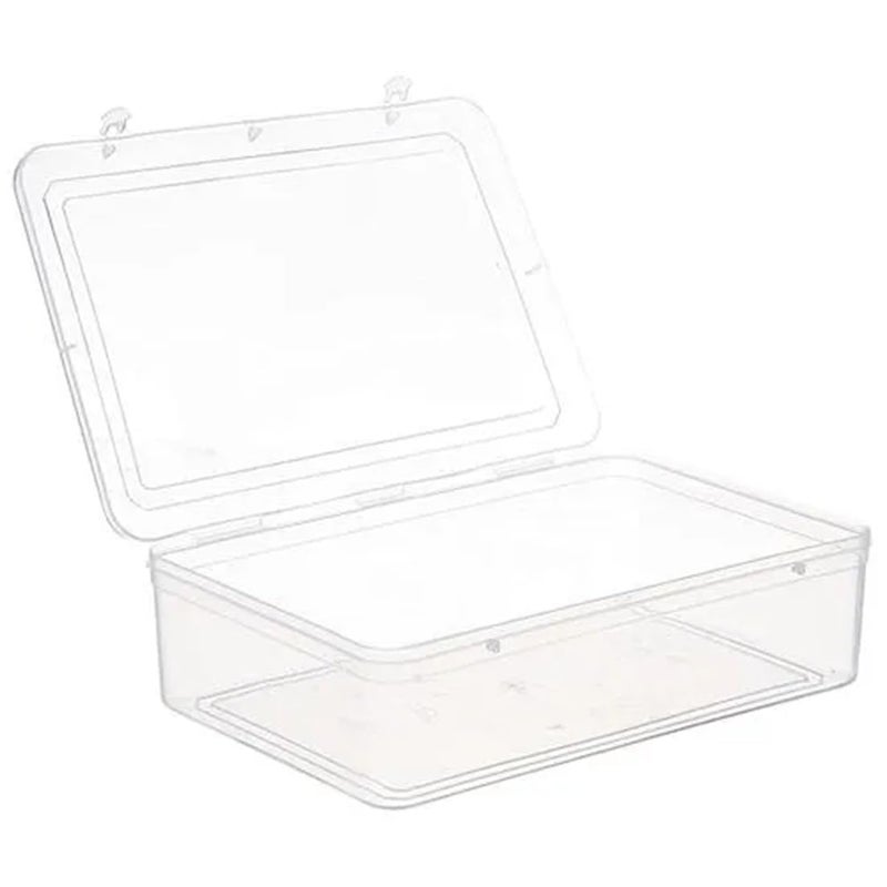 Magic Providers Multipurpose Plastic Container Box Pack of 1 | for Travel Organizer for Home Storage | Jewelry | Hair Pins | Medicines | Craft Material | Hardware - Trans 5000ML (32 x 22.1 x 9.1) cm - Image 3